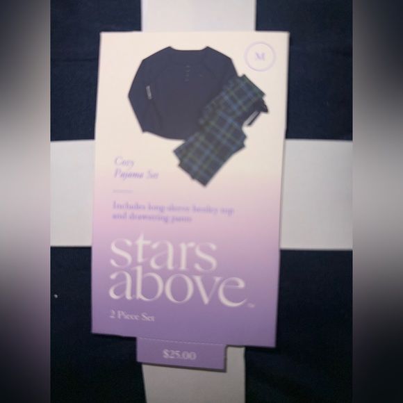 stars above Other - Stars Above Blue and Green Plaid Pajama Set